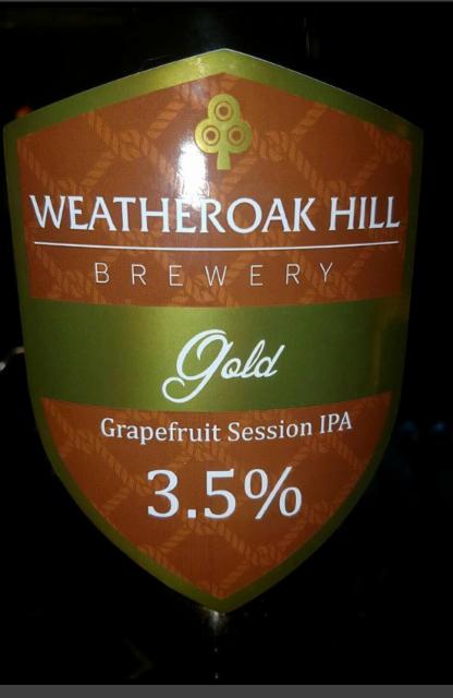 Gold - Grapefruit Session IPA 3.5%, Weatheroak Hill Brewery, England