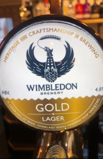 Gold 4.8%, Wimbledon Brewery, England