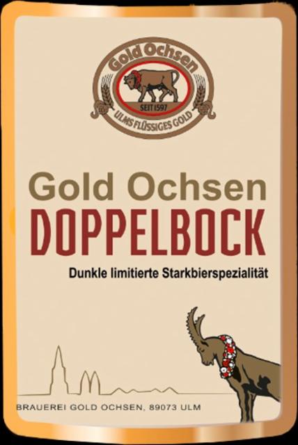 Gold Ochsen Doppelbock 7.2%, Brauerei Gold Ochsen, Germany