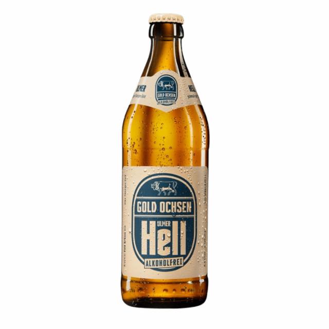 Gold Ochsen Ulmer Hell Alkoholfrei 0.5%, Brauerei Gold Ochsen, Germany
