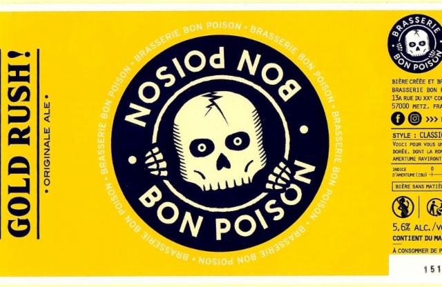 Gold Rush ! 5.5%, Brasserie Bon Poison, France