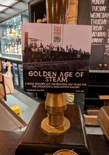 Golden Age Of Steam 3.8%, Three Brothers Brewing Co, England