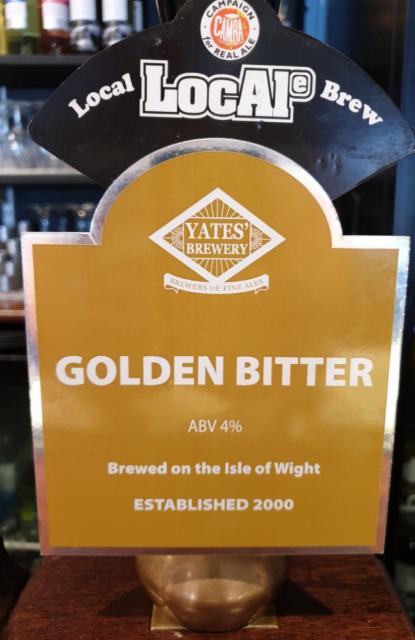 Golden Bitter 4.0%, Yates' Brewery, England