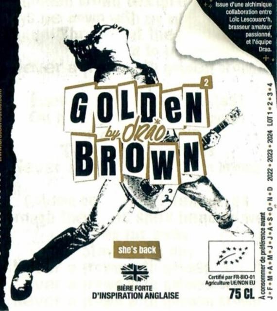 Golden Brown 7.4%, Ferme Brasserie Drao, France
