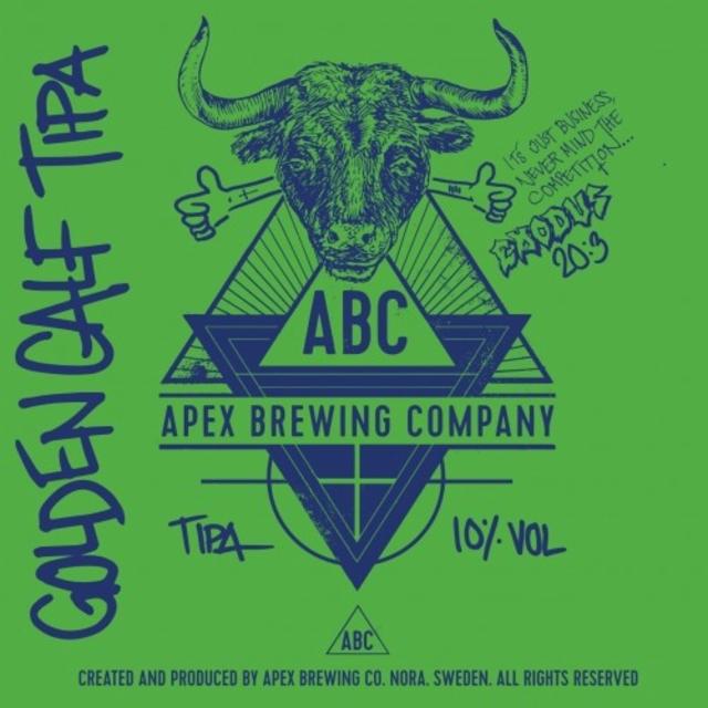 Golden Calf TIPA 10.0%, Apex Brewing Company, Sweden