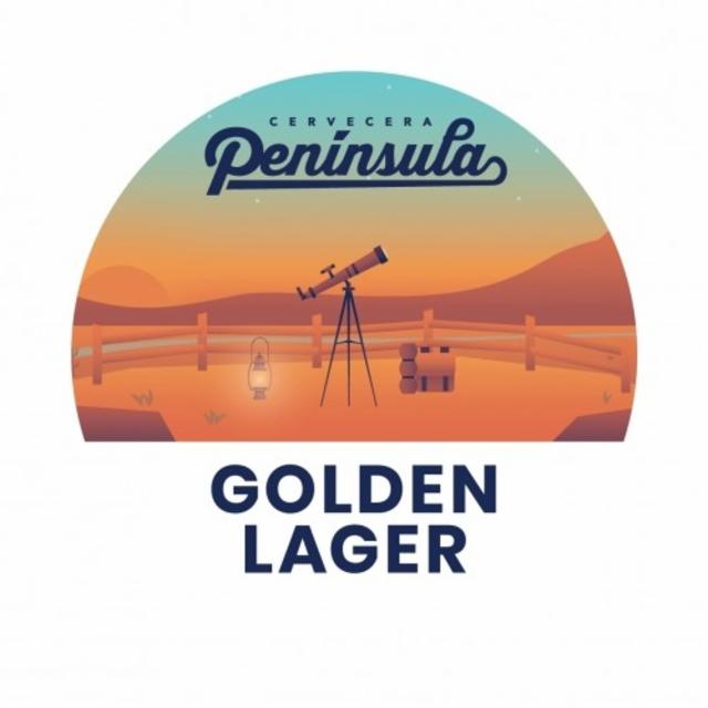 Golden Lager 4.6%, Cervecera Península, Spain