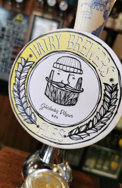 Goldilocks Pilsner 4.1%, Hairy Brewers Ales, England