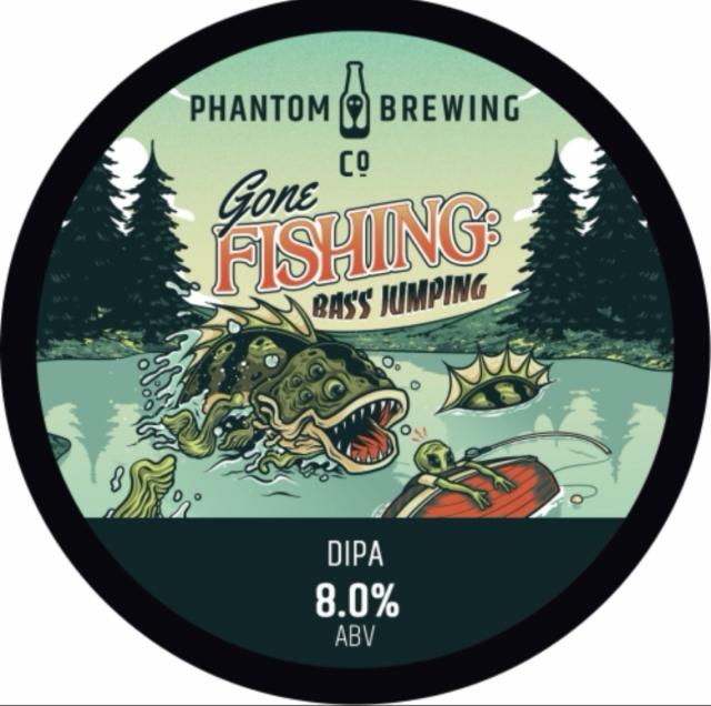 Gone fishing: bass jumping 8.0%, Phantom Brewing Co., England