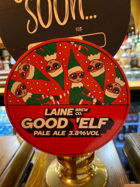 Good 'Elf 3.8%, Laine Brew Co, England