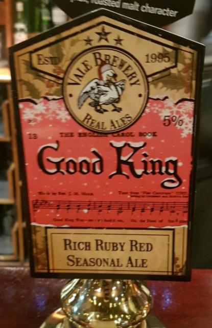 Good King 5.0%, Vale Brewery, England