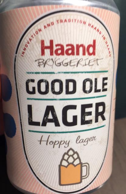 Good Ole Lager 5.5%, Haandbryggeriet AS, Norway