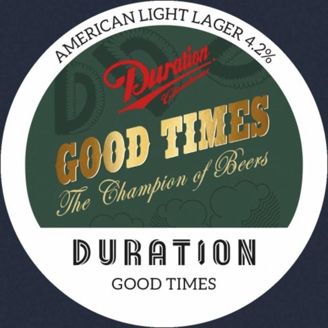 Good Times 4.2%, Duration Brewing, England