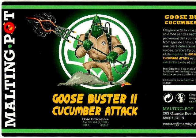 Goose Buster II Cucumber Attack 5.0%, Le Malting Pot, France