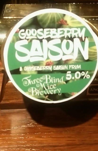 Gooseberry Saison 5.0%, Three Blind Mice Brewery, England