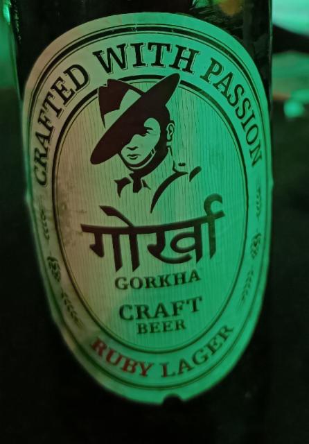 gorkha ruby lager 5.0%, Gorkha Brewery, Nepal
