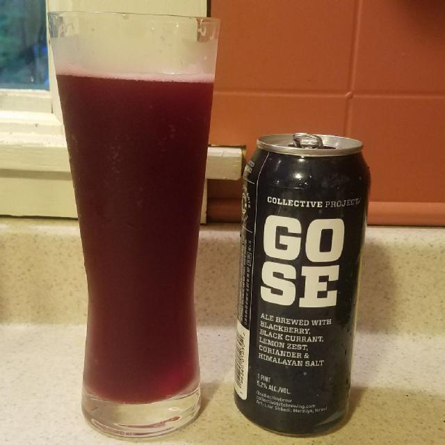 Gose Blackberry Black Currant & Lemon Zest 5.2%, Collective Arts Brewing, Canada