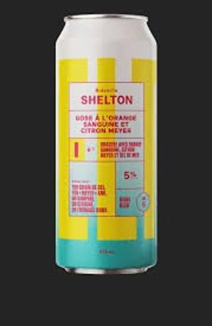 Gose à l'orange sanguine et citron meyer 5.0%, Bièrerie Shelton, Canada