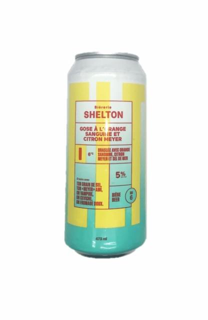 Gose a l'orange sanguine et citron meyer 5.0%, Bièrerie Shelton, Canada
