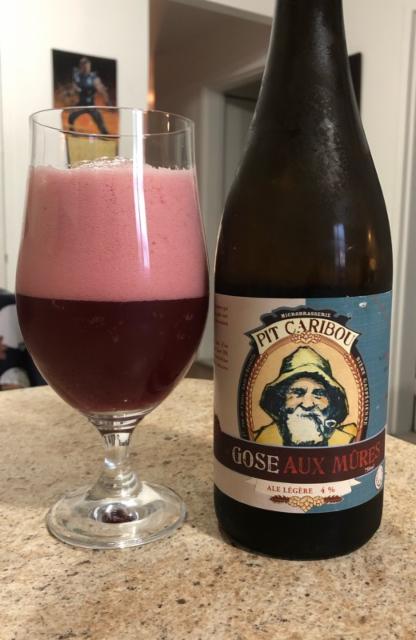 Gose aux Mûres 4.0%, Microbrasserie Pit Caribou, Canada