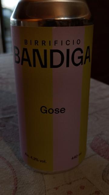 gose bandiga 4.3%, Birrificio Bandiga, Italy