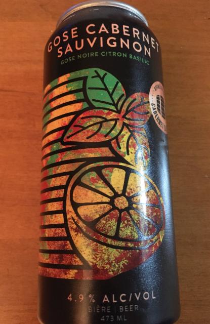 Gose cabernet sauvignon 4.9%, Beauregard, Canada