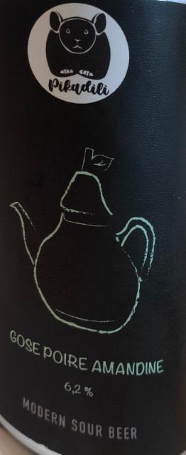 Gose Poire Amandine 6.2%, Brasserie Pikadili, France
