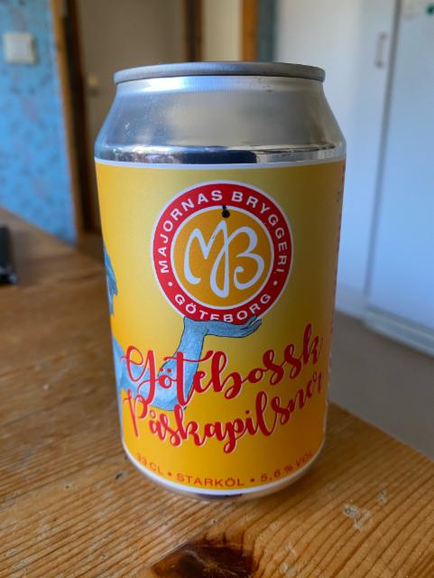 Götebossk Påskapilsner 5.6%, Majornas Bryggeri, Sweden