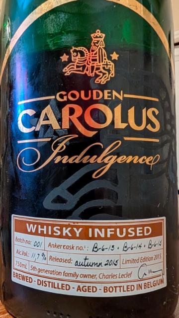 Gouden Carolus indulgence 2015 - Whisky Infused 11.7%, Brouwerij Het Anker, Belgium