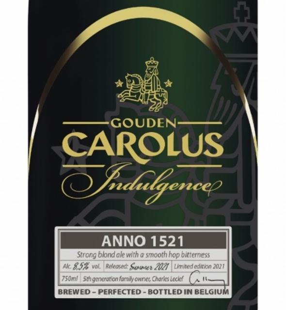 Gouden Carolus Indulgence 2021 - Anno 1521 8.5%, Brouwerij Het Anker, Belgium