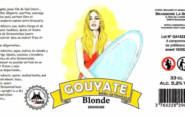 Gouyate Blonde, La Sequère - Brasserie Artisanale Landaise