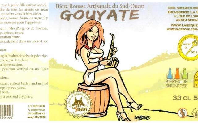 Gouyate Rousse 5.2%, La Sequère - Brasserie Artisanale Landaise, France