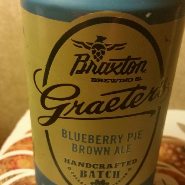 Graeter's Blueberry Pie Brown Ale 7.0%, Braxton Brewing Company, United States