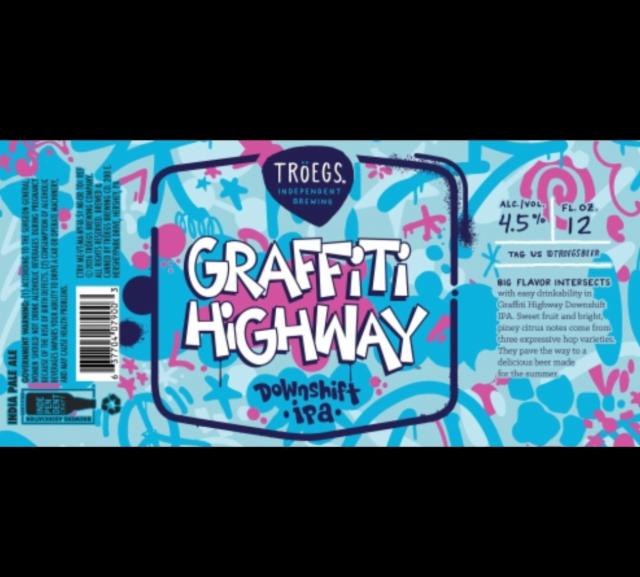 Graffiti Highway Downshift IPA 4.5%, Tröegs Independent Brewing, United States