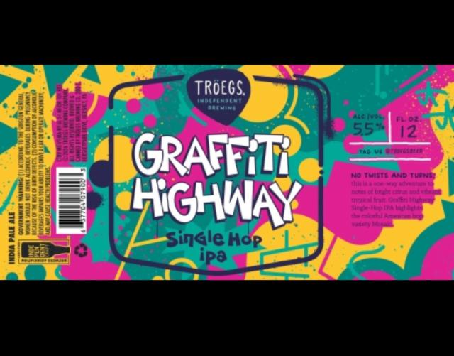 Graffiti Highway Single Hop IPA 5.5%, Tröegs Independent Brewing, United States