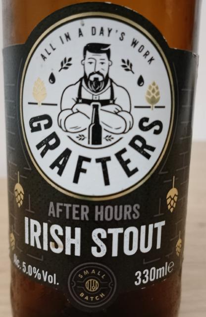GRAFTERS after Hours IRISH STOUT 5.0%, Rye River Brewing Co., Ireland