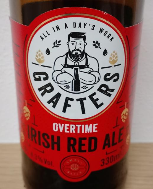GRAFTERS Overtime Irish Red Ale 4.3%, Rye River Brewing Co., Ireland