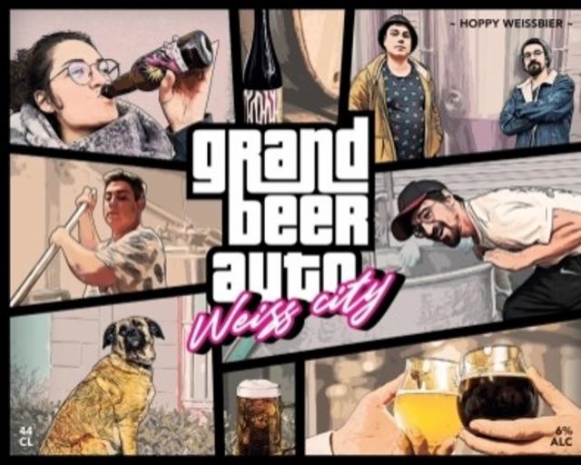 Grand Beer Auto Weiss City 6.0%, Arav' Craft Brewery, France