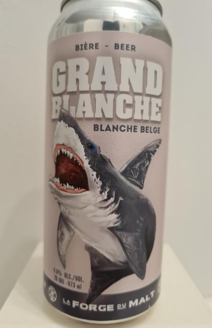 Grand Blanche 4.6%, La Forge du Malt - Microbrasserie, Canada