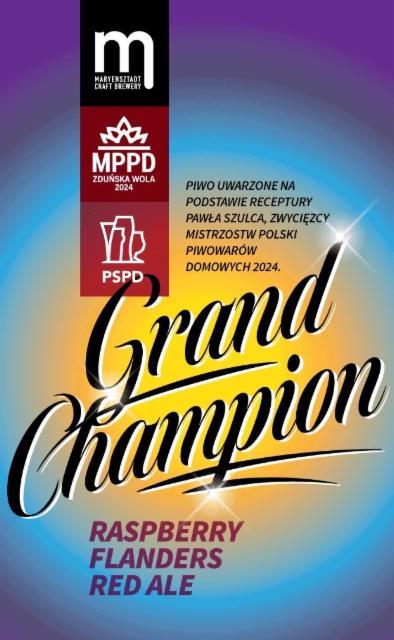 Grand Champion MPPD 2024 - Raspberry Flanders Red Ale 6.7%, Browar Maryensztadt, Poland