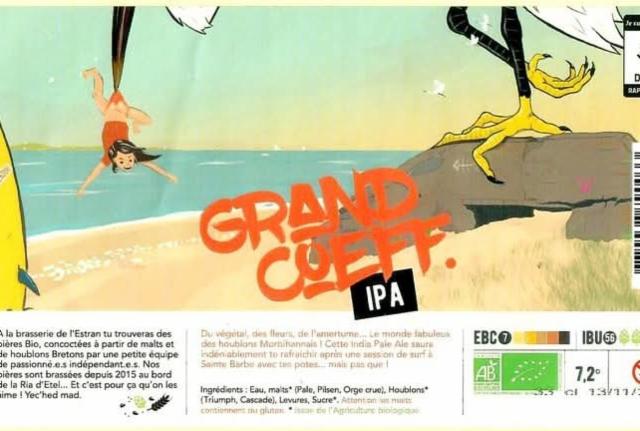 Grand Coeff IPA 7.2%, Brasserie De L'Estran, France