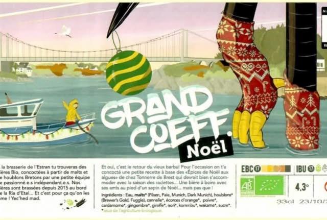 Grand Coeff Noël 4.3%, Brasserie De L'Estran, France