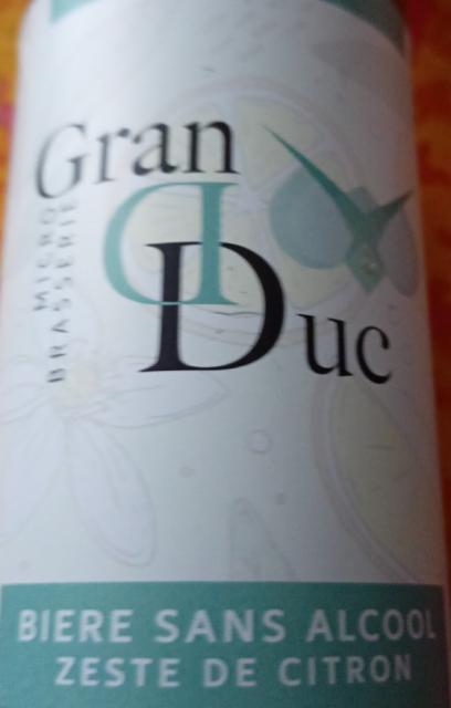 grand duc biere sans alcool zeste de citron 0.0%, Microbrasserie Grand Duc, France