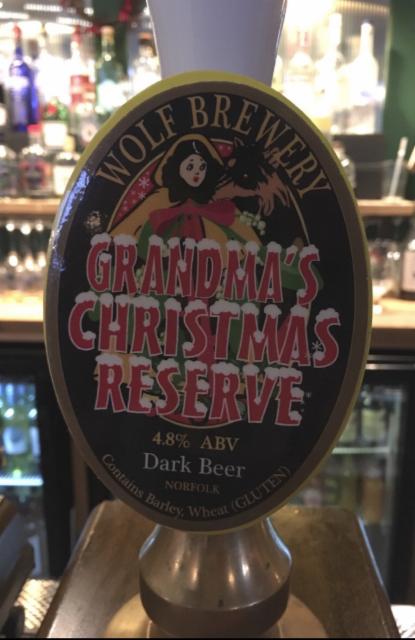 Grandma's Christmas Reserve 4.8%, The Wolf Brewery, England