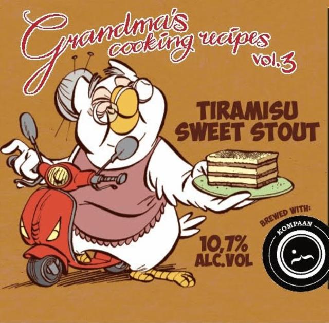 Grandma's Cooking Recipes Vol. 3 Tiramisu Sweet Stout 10.7%, Uiltje Brewing Co, Netherlands