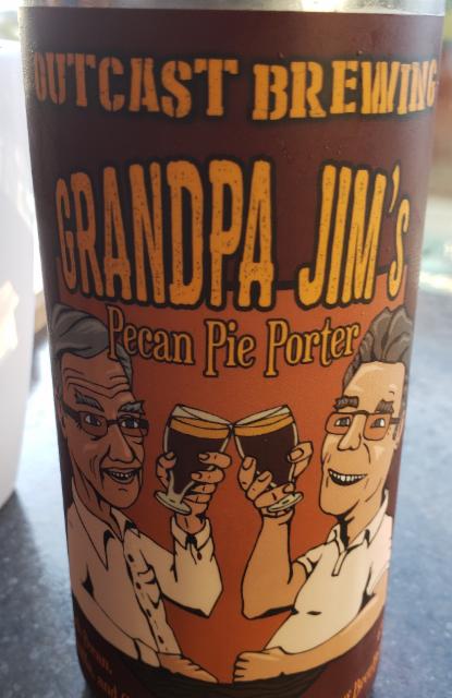 Grandpa Jim's Pecan Pie Porter 6.0%, Outcast Brewing Co., Canada