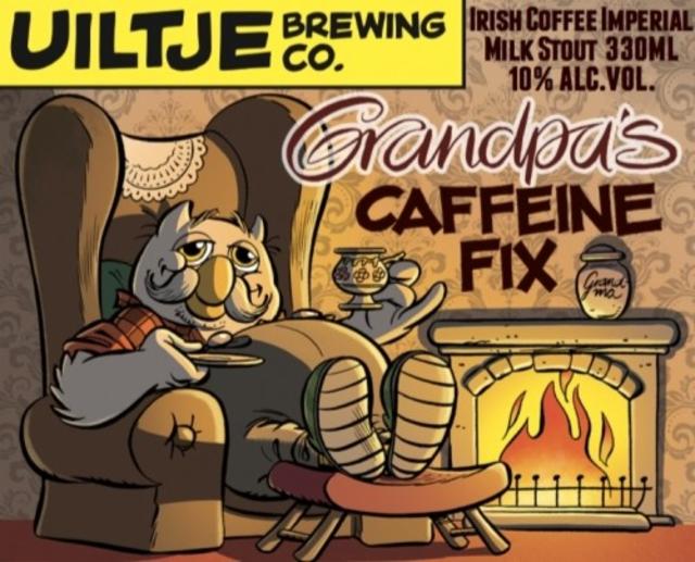 Grandpa's Caffeine Fix - Irish coffee Imperial milk stout 10.0%, Uiltje Brewing Co, Netherlands