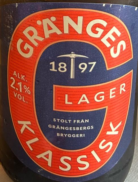 Gränges klassisk lager, Grängesbergs Bryggeri (Spendrups Bryggeri)