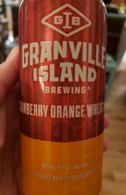 Granville Island Granberry Orange Wheat Ale 5.4%, Granville Island Brewing (Molson Coors), Canada
