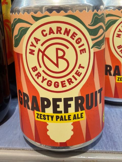 Grapefruit zesty pale ale, Nya Carnegiebryggeriet (Carlsberg)