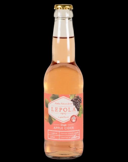 Grape apple cider 5.5%, Lepola Drinks, Finland